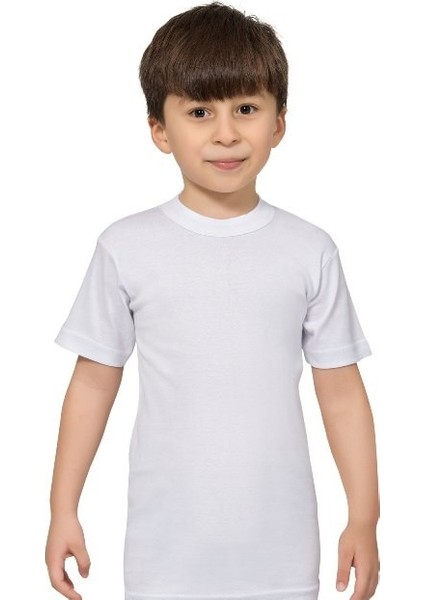 Erkek Çocuk Üçlü Beyaz Sıfıryaka Atlet 0128
