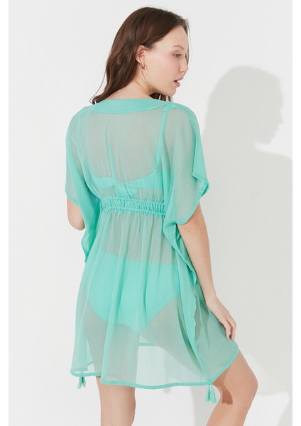 Mint Yeşili Basic Kaftan