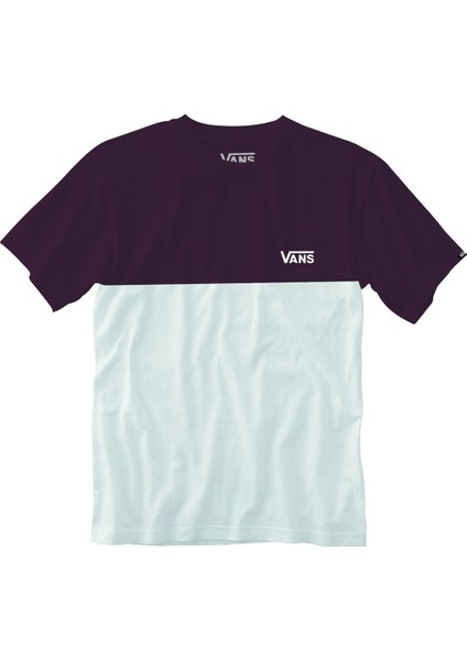 Colorblock Beyaz Erkek Kısa Kol T-Shirt