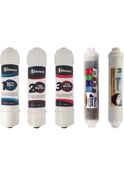 Lifetech 8 Aşama Inline Quick Filtre Seti (Kapalı Kasa Model)