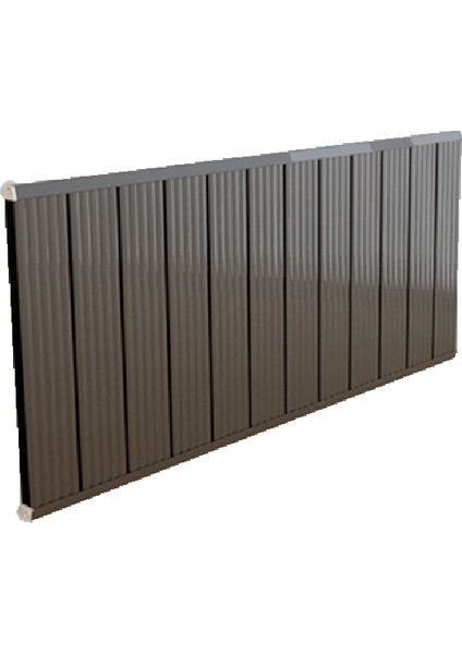 Aluminyum Panel Radyatör Ekol 600x1100 Ral 7016 Antrasit Gri Texture