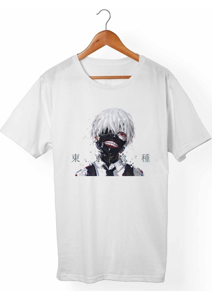 Tokyo Ghoul Kaneki Çocuk Beyaz Tişört
