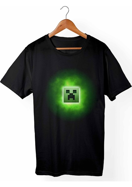 Minecraft Çocuk Siyah Tişört