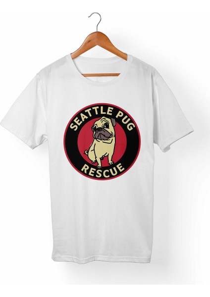 Pug Dog Çocuk Beyaz Tişört