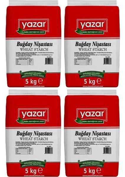 Buğday Nişasta 5 kg 4' lü