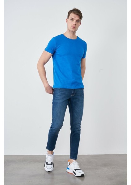 Çetinkaya Mentality Mnt Saks Bisiklet Yaka T-Shirt
