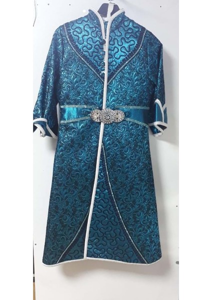 Başak Çocuk Giyim 1 Kalamazi Ertuğrul Kaftan Takım 7/12 Yaş - Mavi - 10-11 Yaş