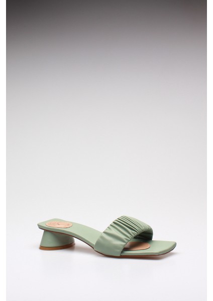 Plus Yeşil Cilt Kadın Terlik modelleri