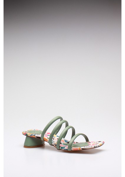 Plus Yeşil Cilt Kadın Terlik modelleri