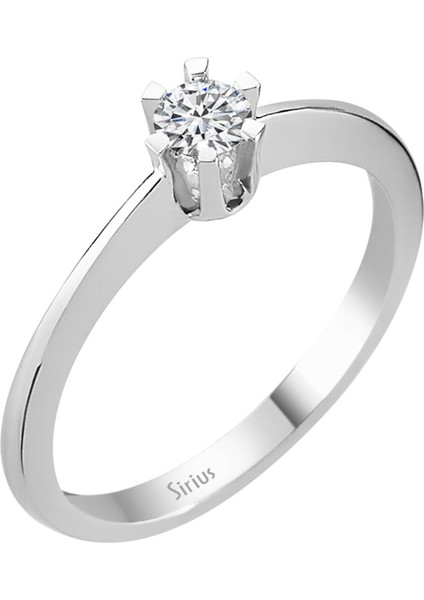 G Renk 0,21 Karat Pırlanta Tektaş Yüzük 0417R0057