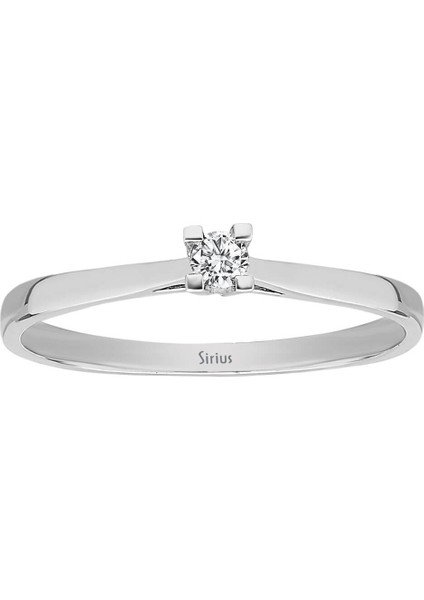 F Renk 0,05 Karat Pırlanta Tektaş Yüzük 0417R0087