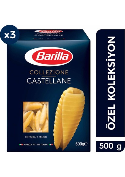 Castellane Makarna 500 gr x 3 Adet
