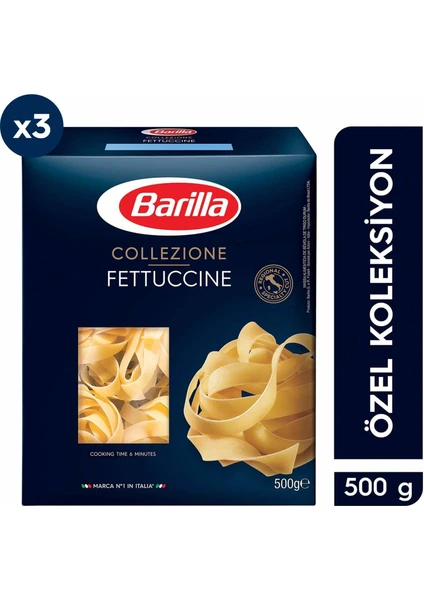 Fettuccine (Fettucini) Makarna 500 gr x 3 Adet