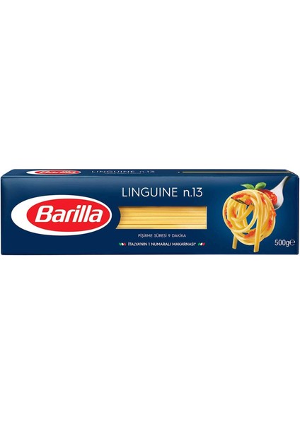 Linguine (Yassı) Spagetti Makarna No.13 500 gr x 5 Adet