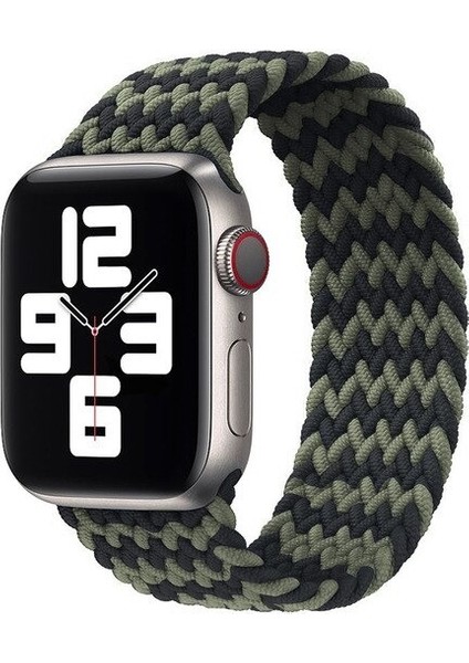 Apple Watch 2 3 4 5 Se Uyumlu 42 mm - 44 mm Elastik Loop Örgü Kordon Kayış