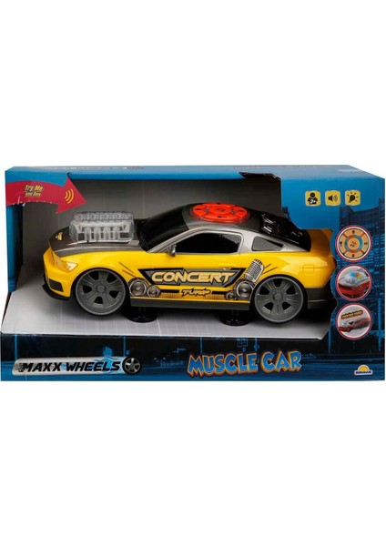 02968 Maxx Wheels Sesli ve Işıklı Muscle Araba modelleri