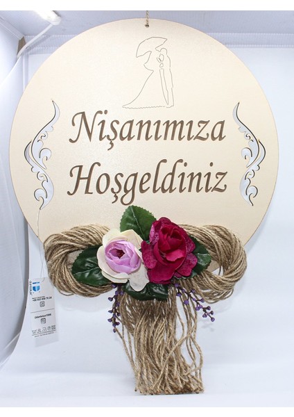 Ahşap Süslü Kapı Süsü (Nişan) 1484-NİŞAN
