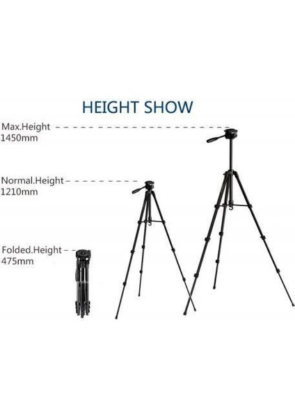 Digipod TR-462 157CM Çantalı Tripod