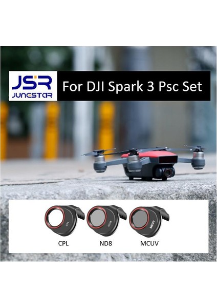 Dji Xiao Spark Gimbal Kamera Optik Lens Için Mcuv / Cpl /nd8 3 Lü Fjiltre Set