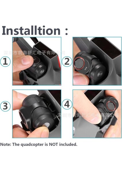 Dji Xiao Spark Gimbal Kamera Optik Lens Için Mcuv / Cpl /nd8 3 Lü Fjiltre Set fiyatları