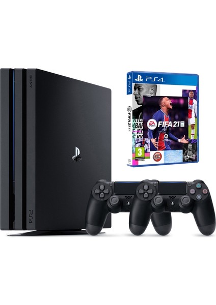 Ps4 Pro 1tb Konsol + 2. Ps4 Kol + Ps4 Fifa 21Teşhir
