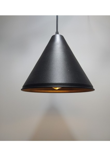Retro Rustik Metak Konik Sarkıt Vintage Mylights Metal Sarkıt
