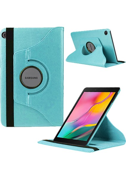 Samsung Galaxy Tab T290 Için 8" Dönerli Tablet Kılıfı Mavi
