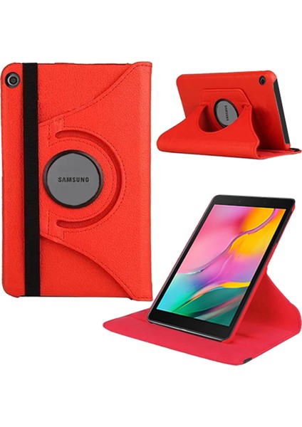 Samsung Galaxy Tab S5E T720 10,5" Dönerli Tablet Kılıfı Kırmızı
