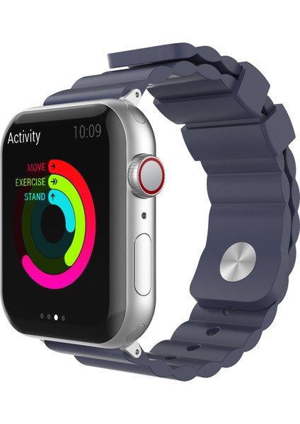 Apple Watch ile Uyumlu 6-5-4-3 Kordonu Kayışı 42-44MM Yumuşak Doku Alerjen İçermez Malzeme WA02