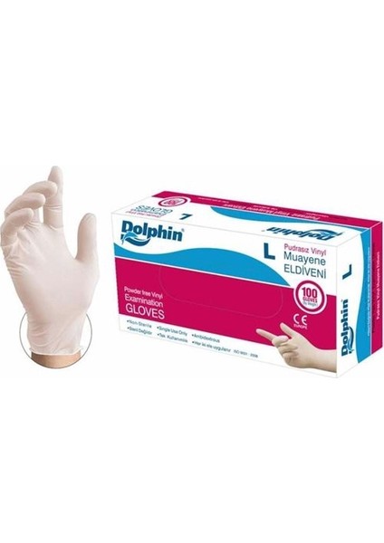 Beyaz Eldiven Pudrasız L 100'LÜ Paket modelleri