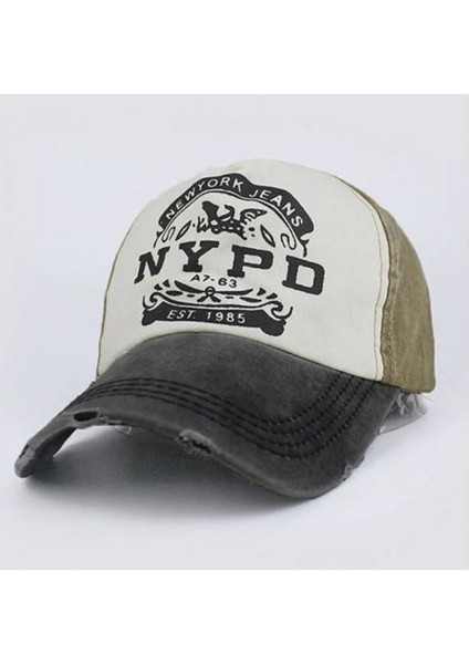 Nypd Şapka Cap Şapka Eskitme Haki Yeşil