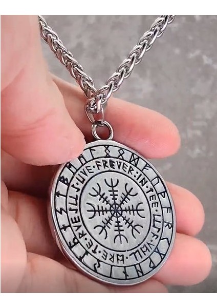 Çift Taraflı Kullanım Paslanmaz Çelik Üç Boyut Viking Mitoloji Hafıza Simgesi Raven Kuzgun Viking Kolye modelleri