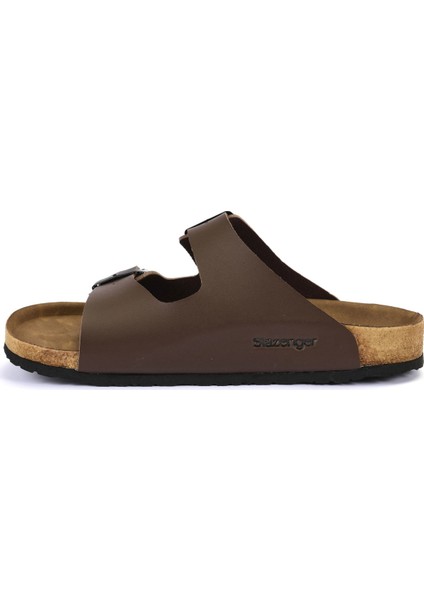 LENS Erkek Terlik Kahve modelleri