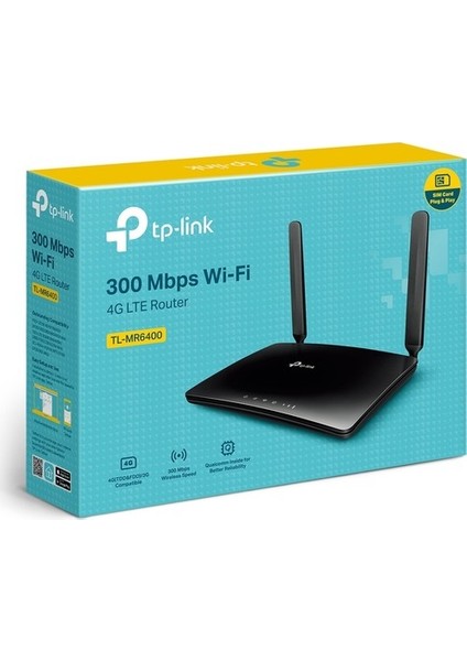 TL-MR6400 300MBPS 4 Port 2 Anten 4g Lte Indoor  Router