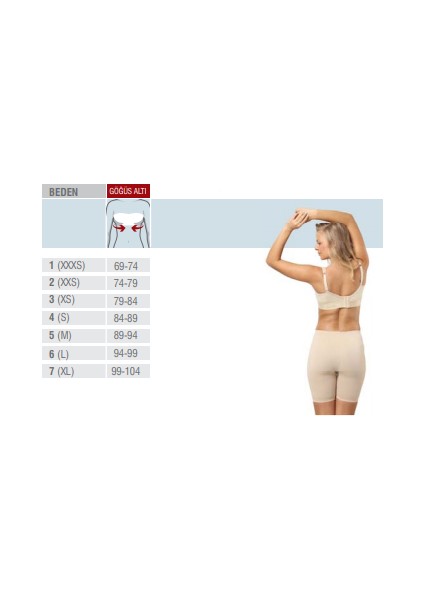Liposuction Sütyeni Xxs Fermuarlı) LC-1610 fırsatları
