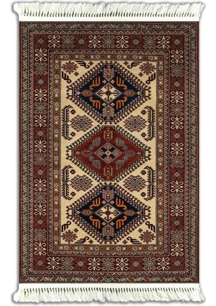 Vintage Halı 80 x 150 cm Kahverengi Klasik/antik Desenli