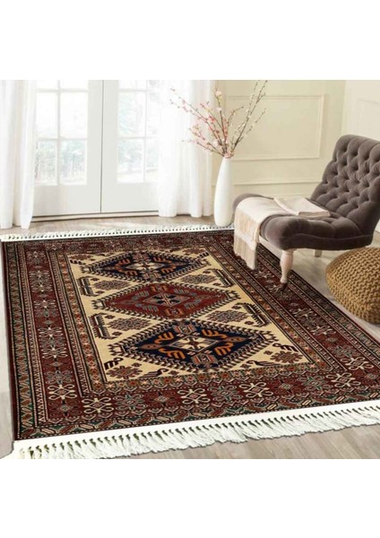 Vintage Halı 80 x 150 cm Kahverengi Klasik/antik Desenli fiyatları