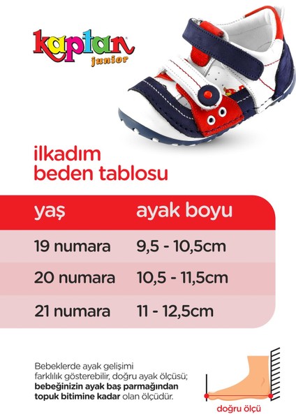 Kaptan Junior Deri Erkek Bebek Ortapedik Ayakkabı Imse 802