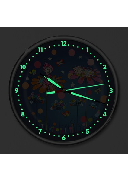 Kırılmaz Cam Fosforlu Gece Parlayan Premium Çocuk Odası Duvar Saati Ceren Bebek fiyatları