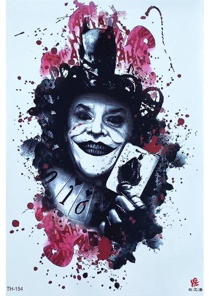 Geçici Joker Dövme Tattoo