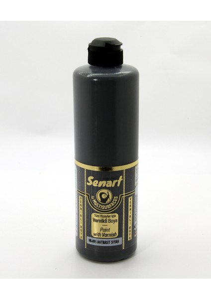 VB091 Vernikli Boya 500 ml Antrasit Siyah