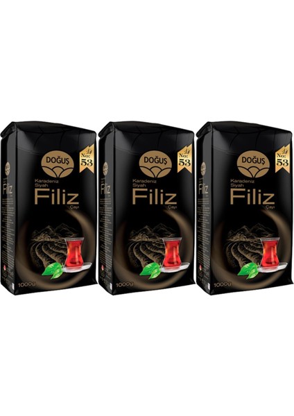 Filiz No:53 Dökme Çay 1000 gr (1 Kg) 3 Adet