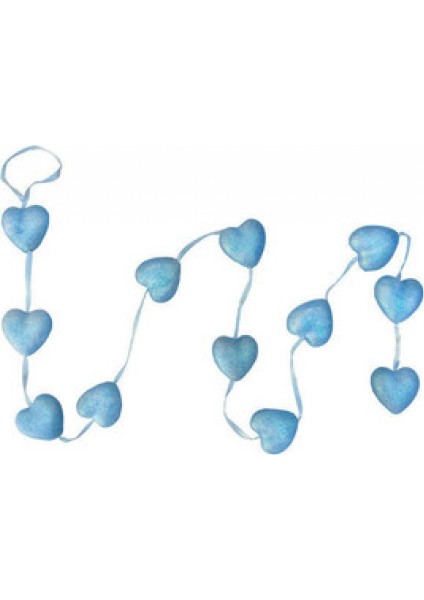 Orta Süs Kalp Sarkık Mavi 12lı Pk1 Set fiyatları