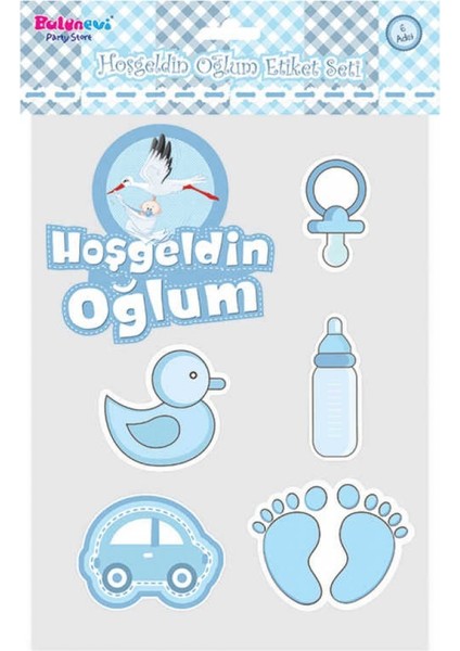 Hoşgeldin Oğlum Stıcker Set Pk:1