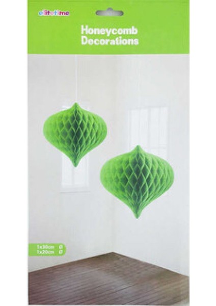 Süs Ponpon Petek.Pırlanta 2li Set Yeşil Pk:1