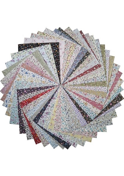 Kırkyama Patchwork Home 25 x 25 cm 40 Parça Çiçek Serisi Kırkyama Patchwork Kumaş 40YAMA Hobi Dikiş