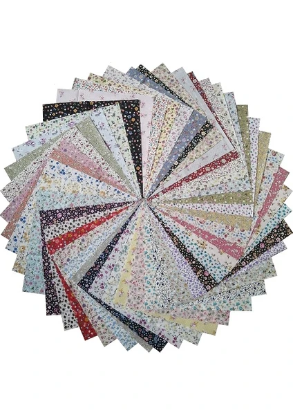 Kırkyama Patchwork Home 25 x 25 cm 40 Parça Çiçek Serisi Kırkyama Patchwork Kumaş 40YAMA Hobi Dikiş