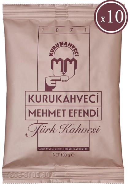 Mehmet Efendi Türk Kahvesi 100 gr x 10