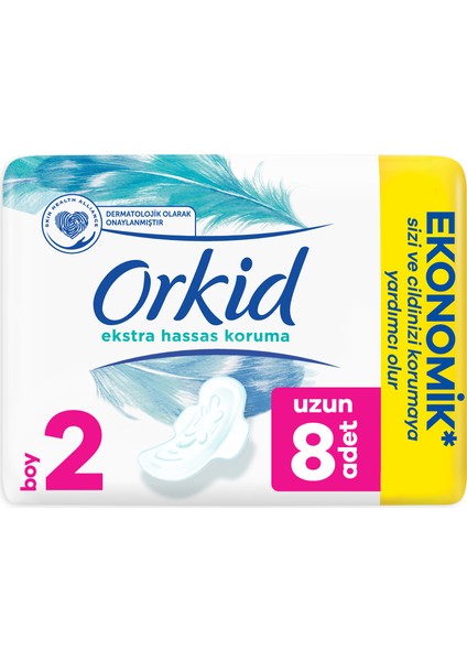 Extra Hassas Koruma Uzun Ekonomik Paket 8 Ped