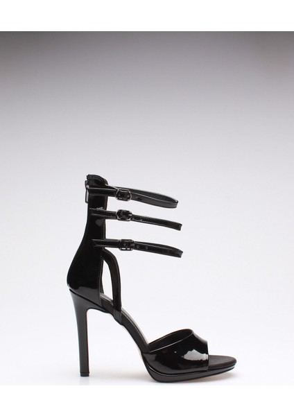 Plus Siyah Rugan Kadın Topuklu Ayakkabı fiyatları